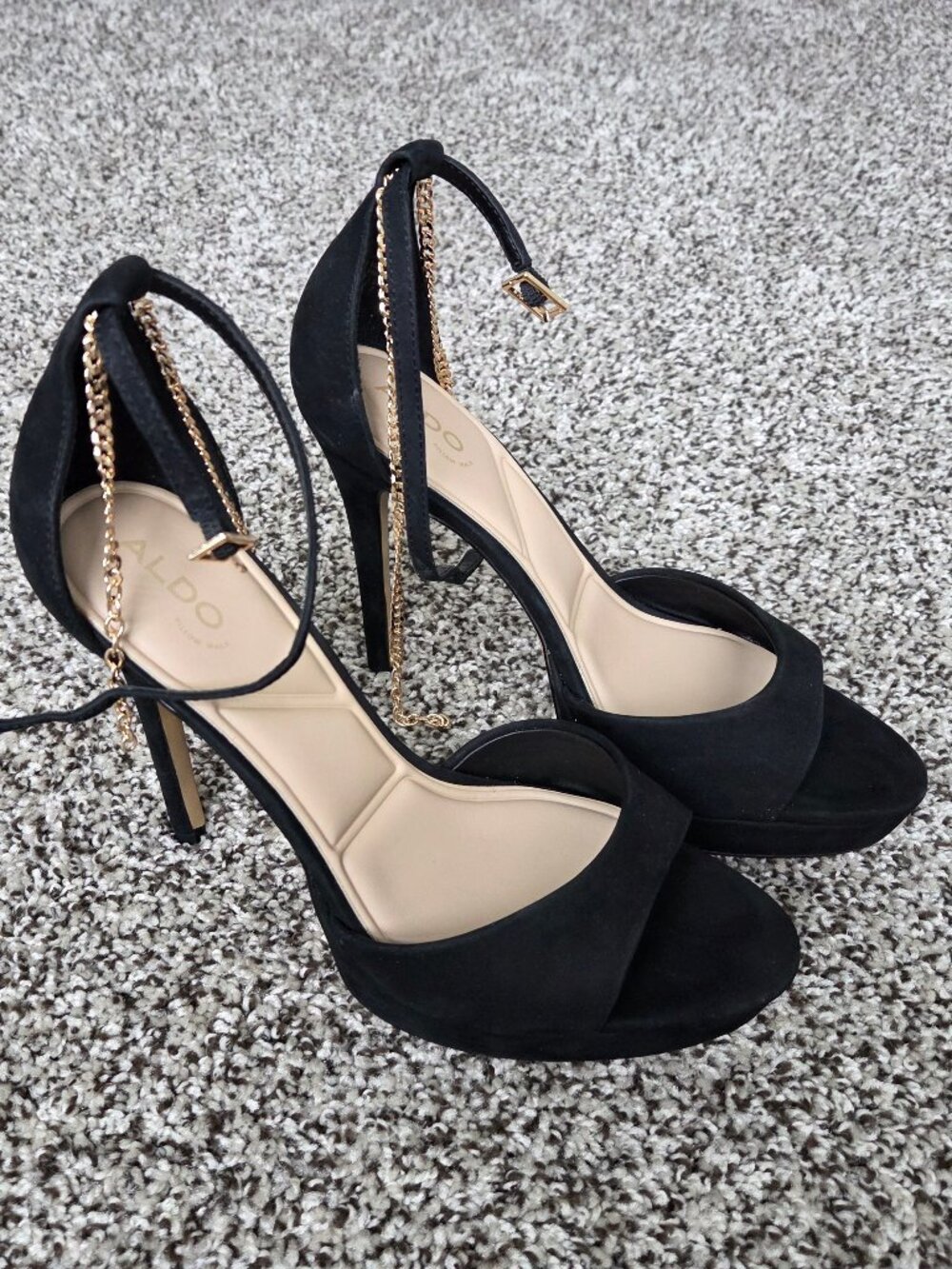 ALDO Afumeth Strappy Heeled Platform Sandals Size 9